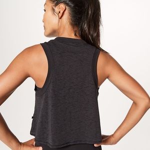 Lululemon Lightest Crop Tank - Black Size 4